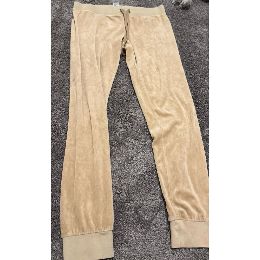 Juicy Coutour - Beige Velour Women's Jogger Pants